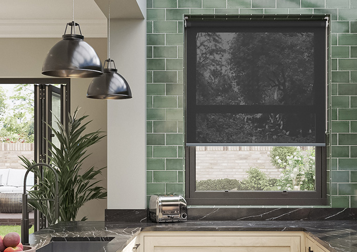 Screenview (FR), Pure Black - Twist&Fit Roller Blind - Image 3